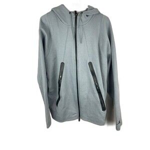 Basketball Hoodie Mens Size XL Gray Front Zippers
